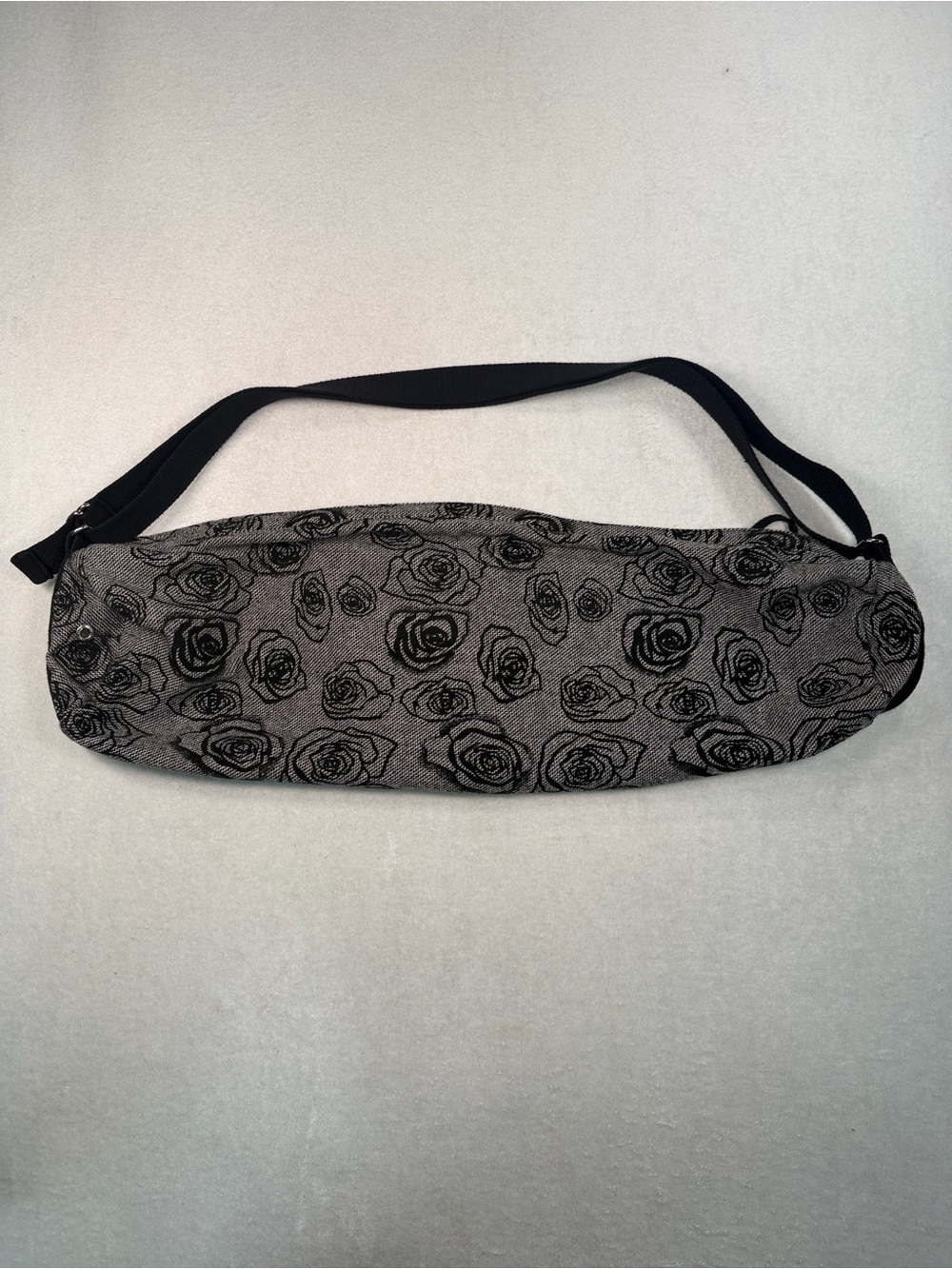 RARE Lululemon Rose Print Yoga Mat Bag with Black Strap